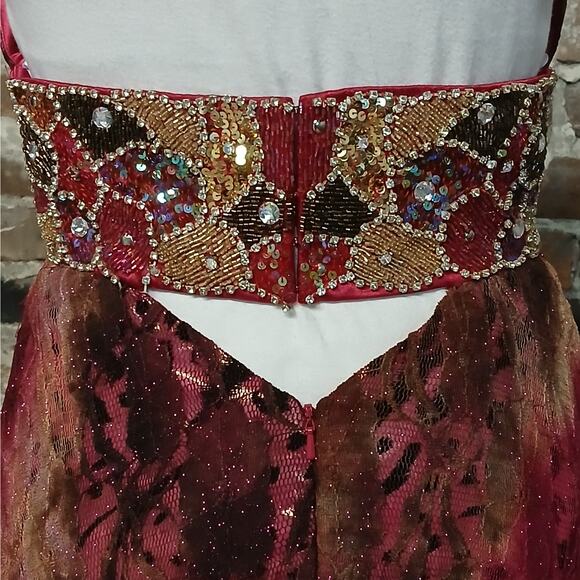 $348 NWT Riva Formal Evening Gown Size 8 Halter Maxi Dress Wedding Party Prom - Picture 12 of 15